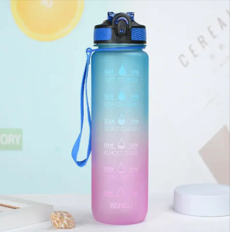Gradient Large-Capacity Sports Water Bottle