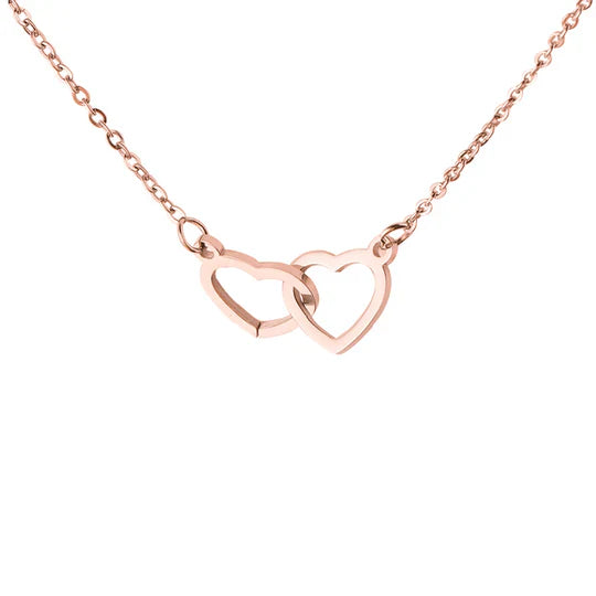 Beautiful Engraved Heart Necklace - With Rose Bear Giftbox